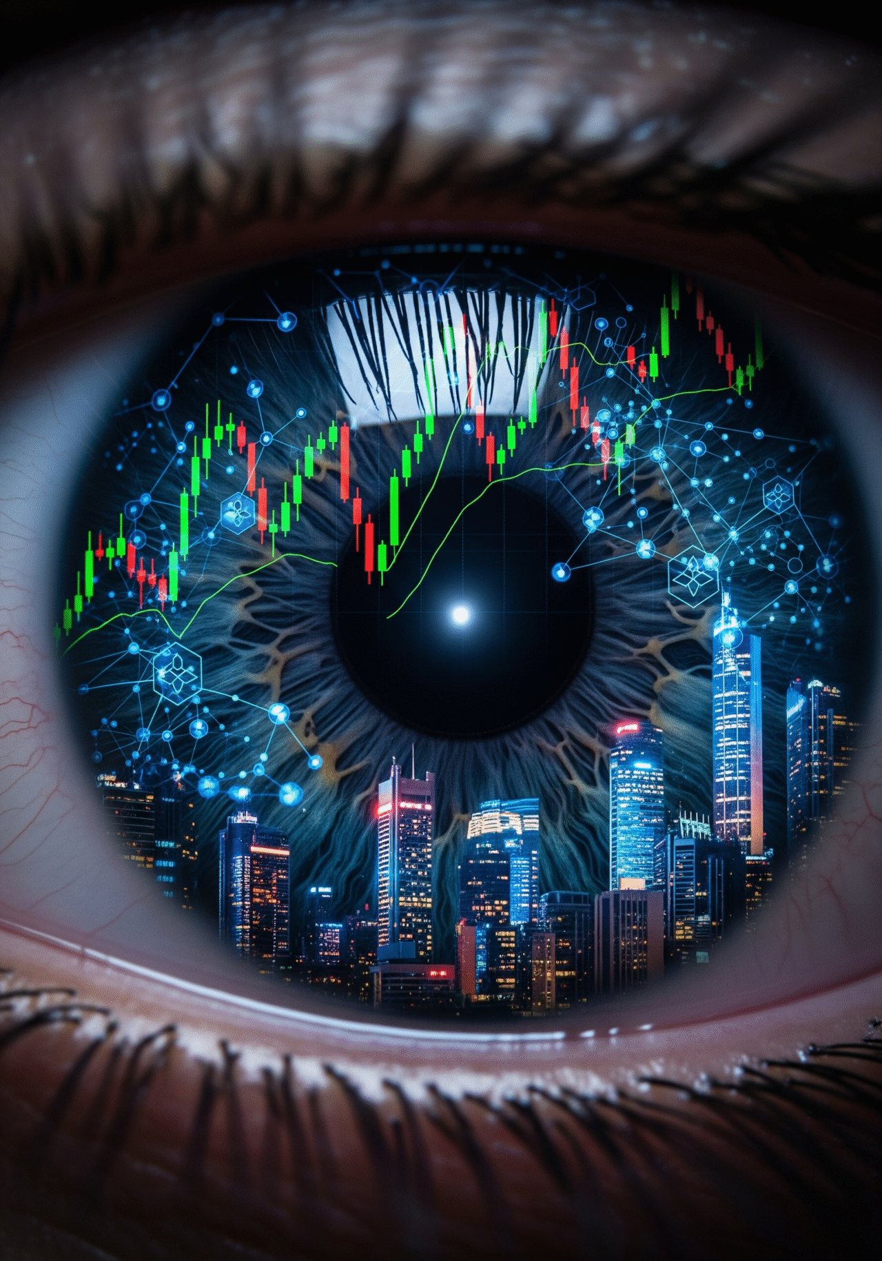 AI vision symbolizing the future of global trading innovation and intelligence.